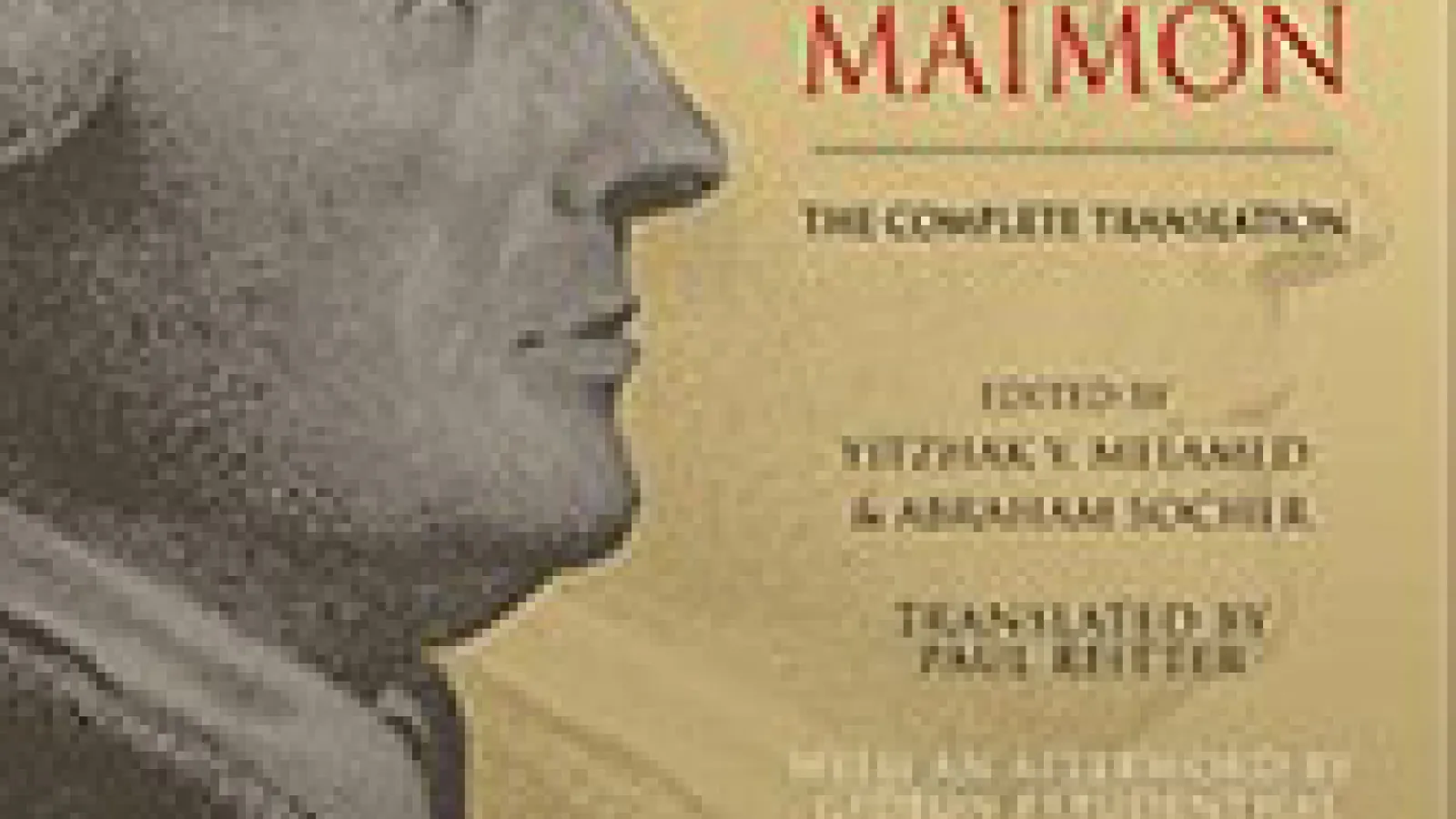 Cover of The Auto­bi­og­ra­phy of Solomon Mai­mon: The Com­plete Translation 