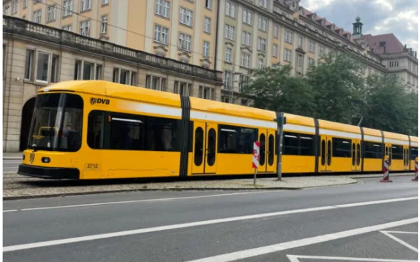 Tram in Dresden Summer 2024