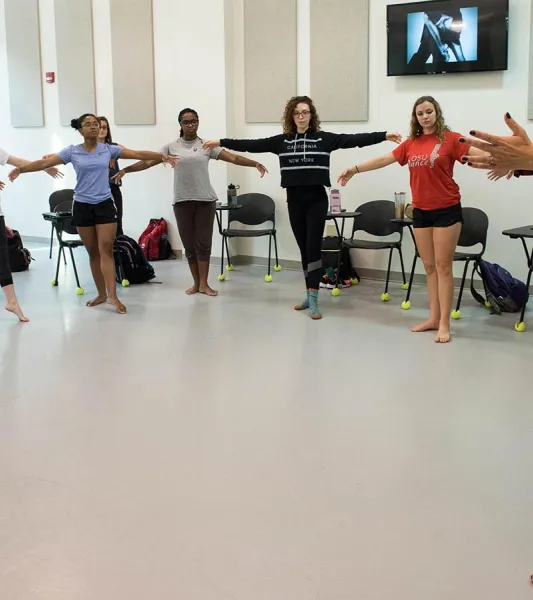 Ohio State dance class